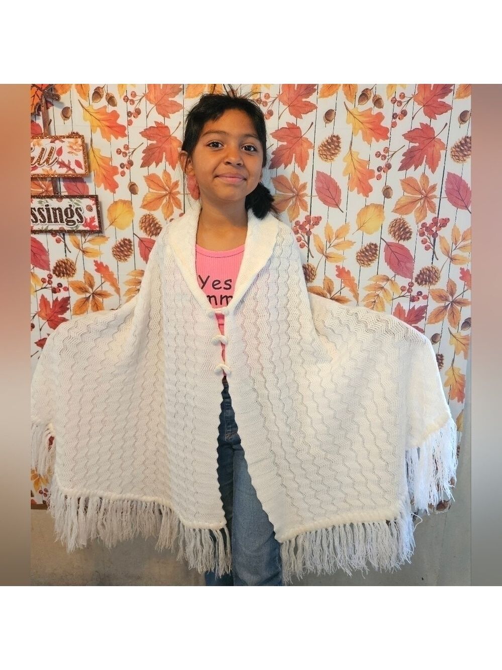 White Crochet Swim Cover-up 3 Button Chest - Picture 3 of 12